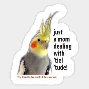 CB tiel tude - black type Sticker